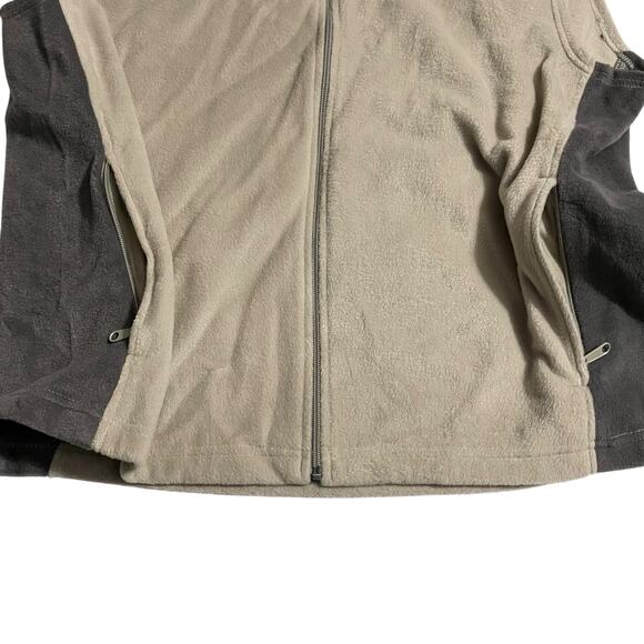 Columbia Mens Fleece Vest Size XL Full Zip Fleece Vest Steens Mountain Beige - Picture 9 of 13